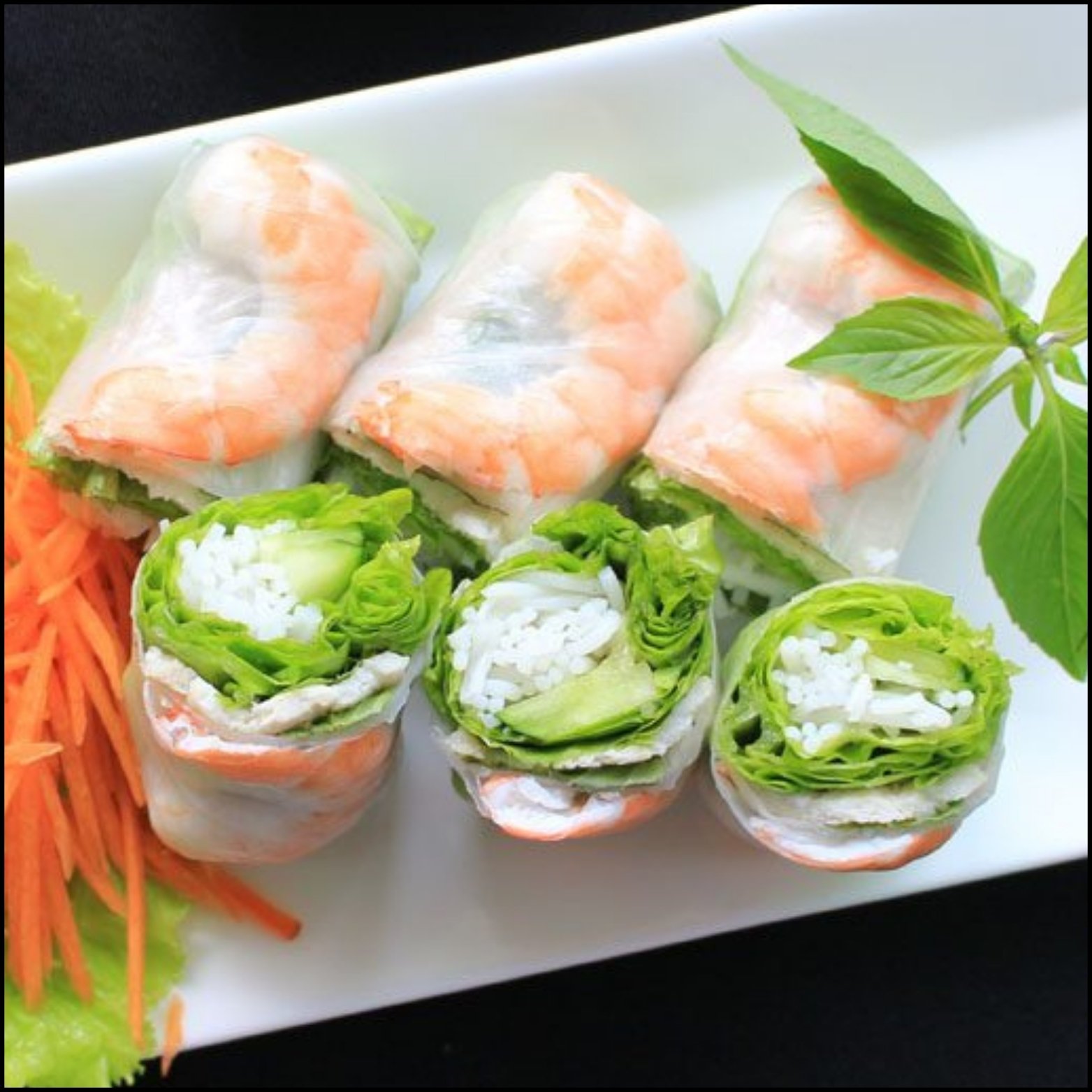 FRESH SPRING ROLLS WITH PRAWN